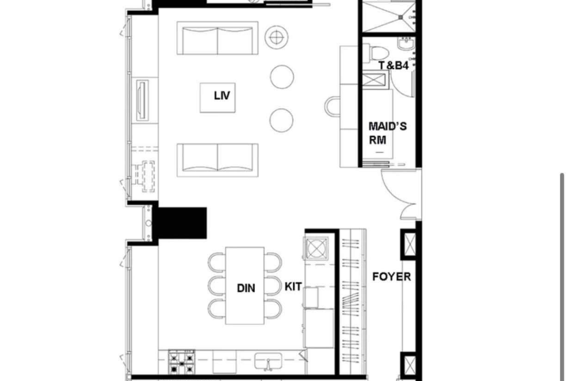 Alpha 3 Bedroom Suite Floorplan